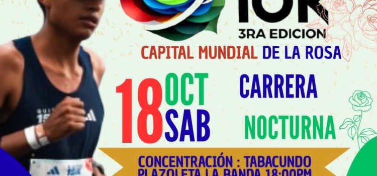 10K CAPITAL MUNDIAL DE LA ROSA – III EDICIÓN – 18 de octubre de 2025